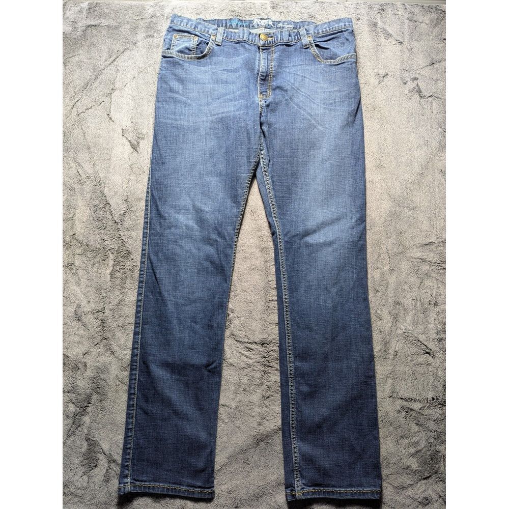 Rock '47 By Wrangler Boyfriend Fit Jeans Women's Size 36 Dark Wash